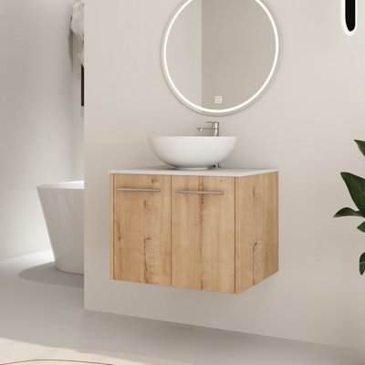 Beber  24'' Single Bathroom Vanity Set with Ceramic Sink Top