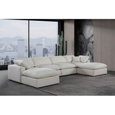 Canapé modulaire 6 pièces rembourré