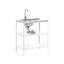 2 Piece Outdoor Kitchen Set with Sink VILAMA White