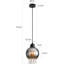1-Light Matte Black Kitchen Island Pendant