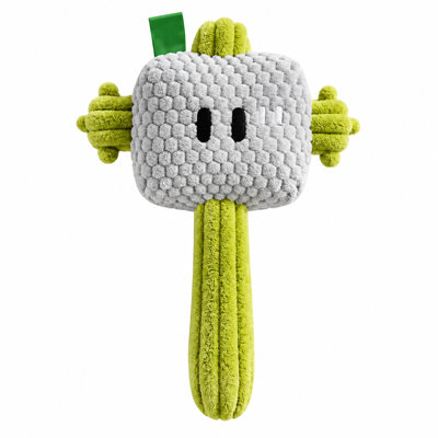 Hammer‑Shaped Squeaky Plush Dog Toy, Interactive Bite‑Resistant Pet Chew Toy, Fun Playtime Squeaker Toy for Puppies & Adult Dogs