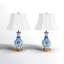 Ensemble de lampes de table en céramique à intensité variable 23,5 po Zephyrine avec ports USB et type C