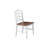 5-Piece Ranch Style Dining Set With Oak Top Table & Ladder Back Chairs-1490712526