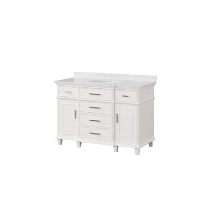 48" Single Sink Bathroom Vanity-White