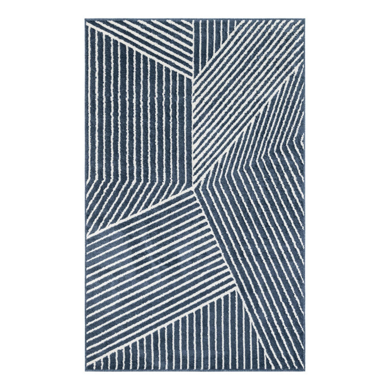 Tapis Latitude Run® Orkla Nikolis bleu, Rectangle 5 pi 1 po x 8 pi