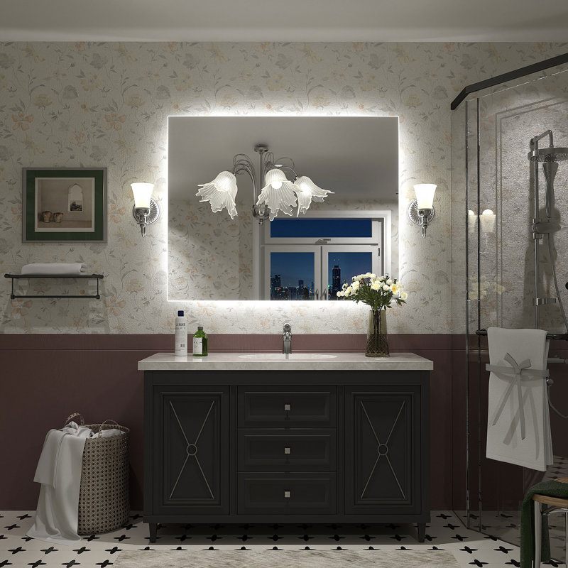 Miroir de salle de bain Wayfair Basics, 40 po x 32 po