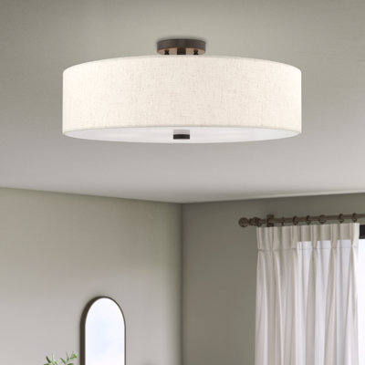 Bazilijus Fabric Semi Flush Mount