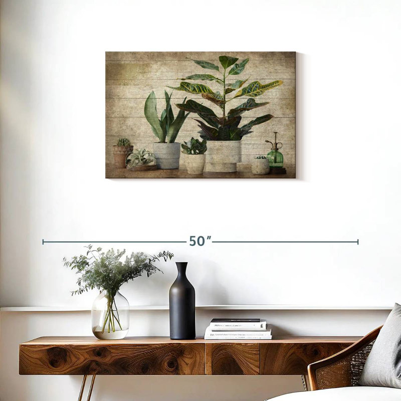 Plantes d'intérieur en bois Harnek, H 20 po x l 30 po
