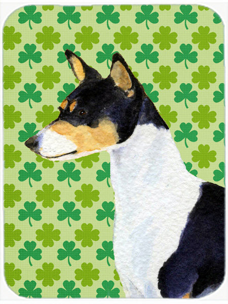Planche à découper en verre à caroline st. patrick basenji st. patrick Shamrock Lucky Irish