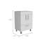 Meuble-lavabo simple blanc 2 portes