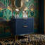 Table de chevet bleu nuit-1894855999