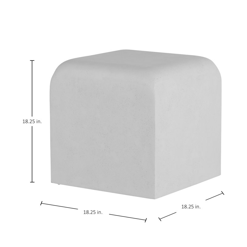 Faux Stone Decorative Stool, Natural Stone