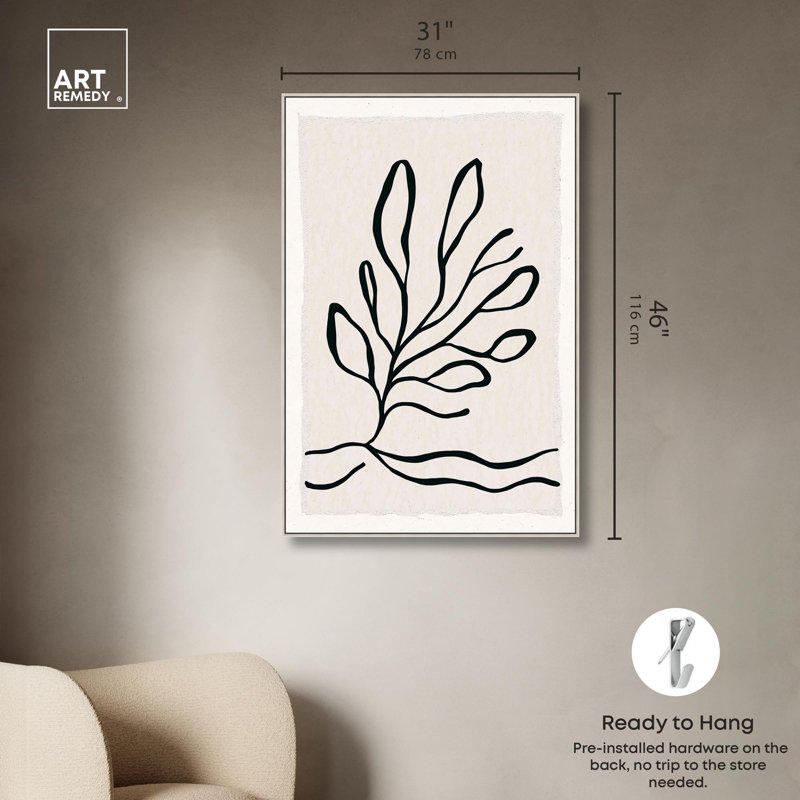 «Root and Paw», reproduction d'art sur toile par Art Remedy, H 45 po x l 30 po, Cadre argenté