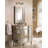 Modern Brushed Nickel 2-Light Bathroom Vanity Wall Sconce With Classic Glass Shades, E26 Bulb Base, Wall Mounted Lighting Fixture