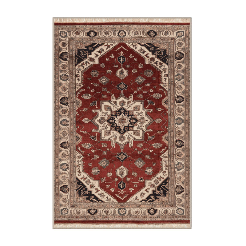 Tapis brun lavable à la machine, Tapis de couloir 2 pi x 4 pi
