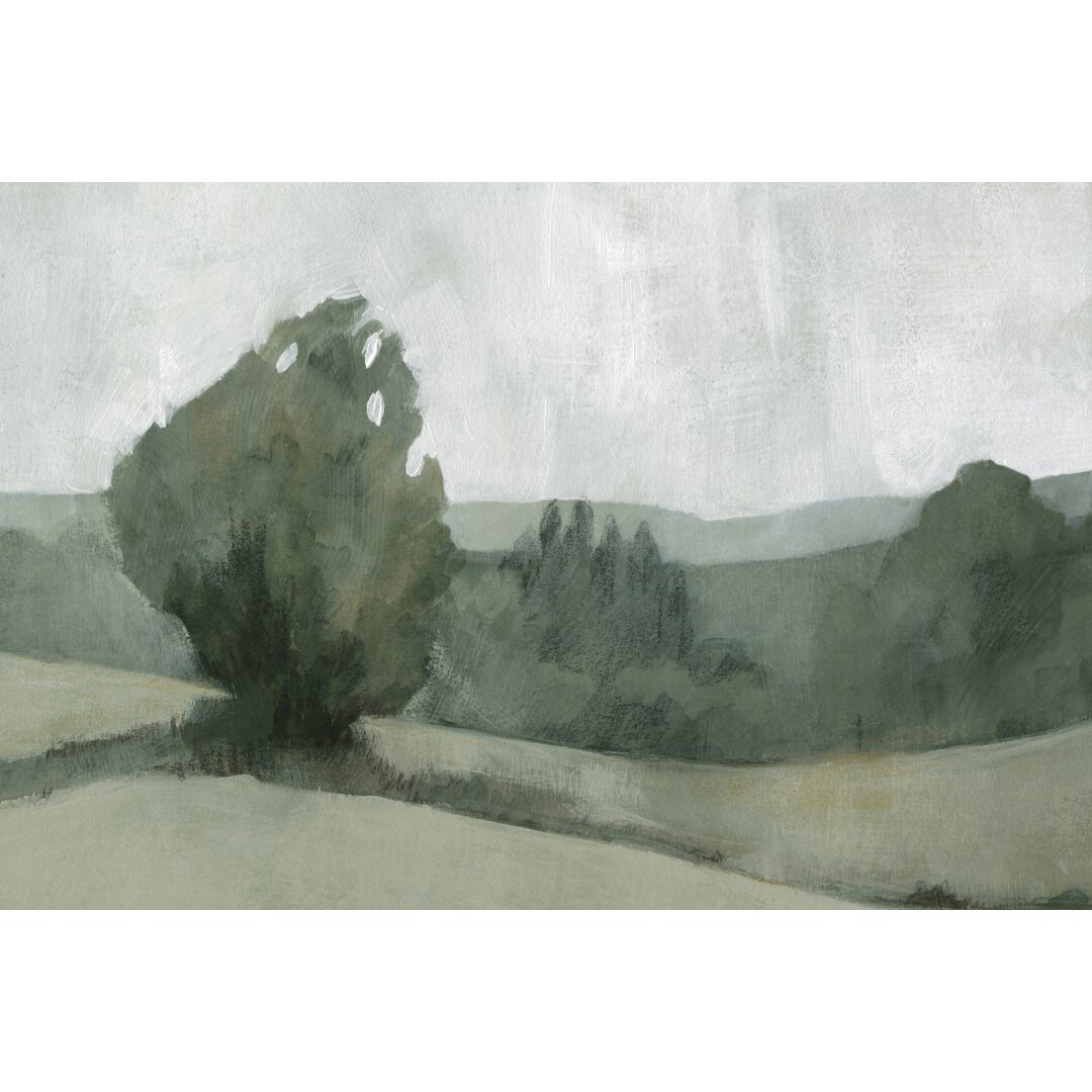 Leinwandbild Soft Green Landscape I von Emma Caroline