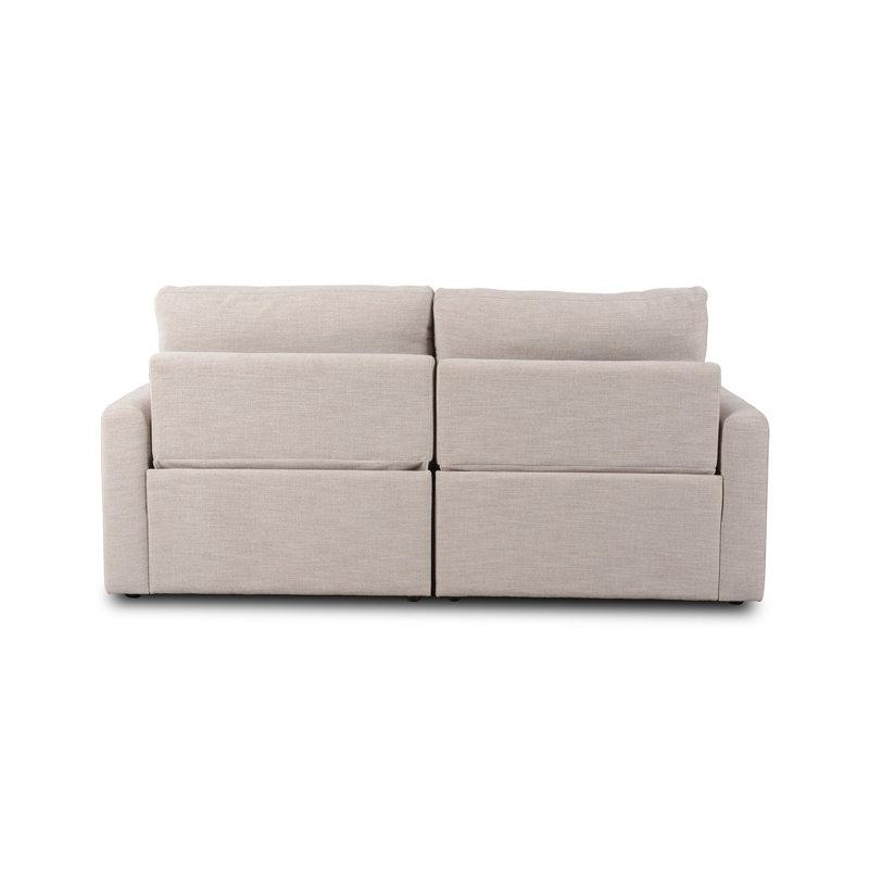 Tillery 78" Upholstered Power Reclining Loveseat, Laken Stone Performance Weave