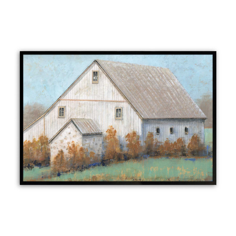 Farmstead Memories v1, impression, H 11 po x l 14 po x P 1,25 po, Cadre noir satiné