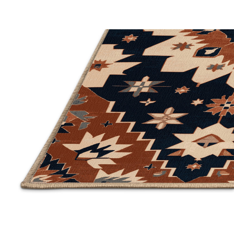 Tapis brun turc lavable à la machine, Tapis de couloir 2 pi x 5 pi