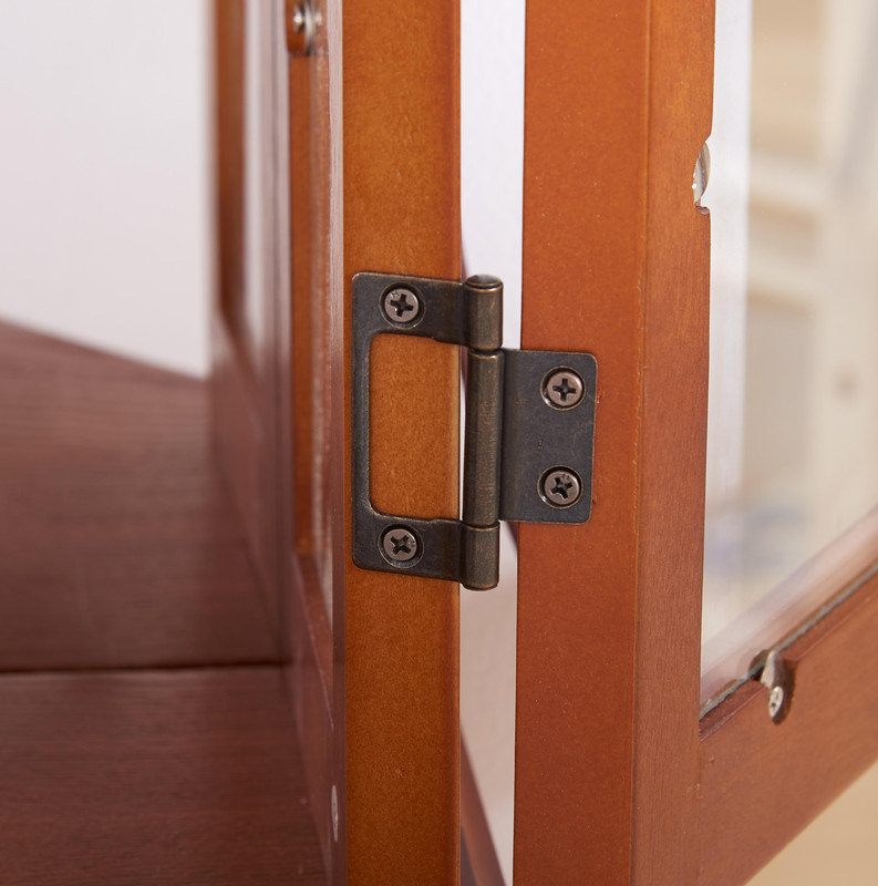 Enchanted by light, this Tempered Glass Display Curio Cabinet stands as a testament to elegance.