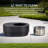 Sunjoy 38 In Smokeless Fire Pit with Removable Ash Pan, Outdoor Portable Wood Burning Fireplace with PVC Cover and Fire Poker ,Ideal for Camping, Bonfire, and Backyard, Black