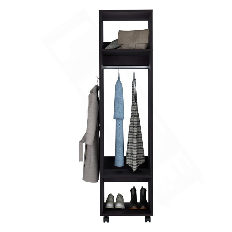 Wardrobe Devon, Bedroom, Black, Black