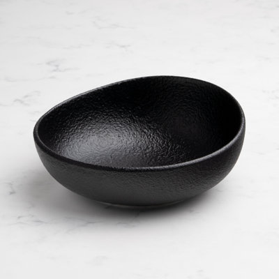 Bol Vital Coupe non empilable en porcelaine Black Dazzle Premium, 316 ml (10,8 oz).