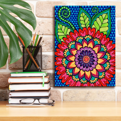 Art mural sur toile Winston Porter «Bright Bold Blooms 5» par Hello Angel