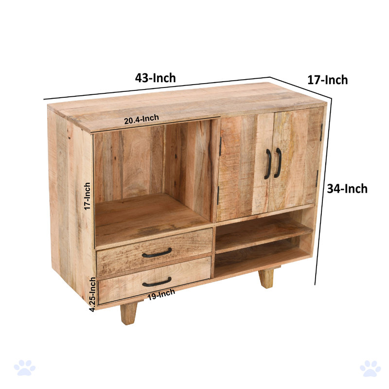 Etsuyo 43'' Solid Wood Sideboard