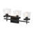 E26 Black Metal Vanity Light with Clear Glass Shades, Dimmable, UL Certified for Bathroom-1907495413