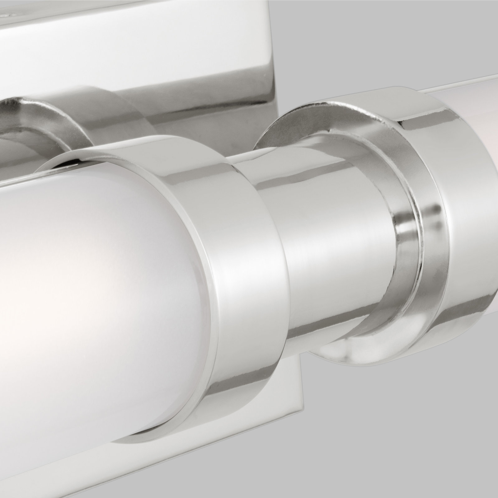 Kelan Single Frosted Dimmable LED Vanity Light, Chrome, 20W, 37.75"H x 4.75"W x 4.5"D