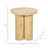 Modern Neutral Wooden Living Room End Table, Side Table 18"-928683155
