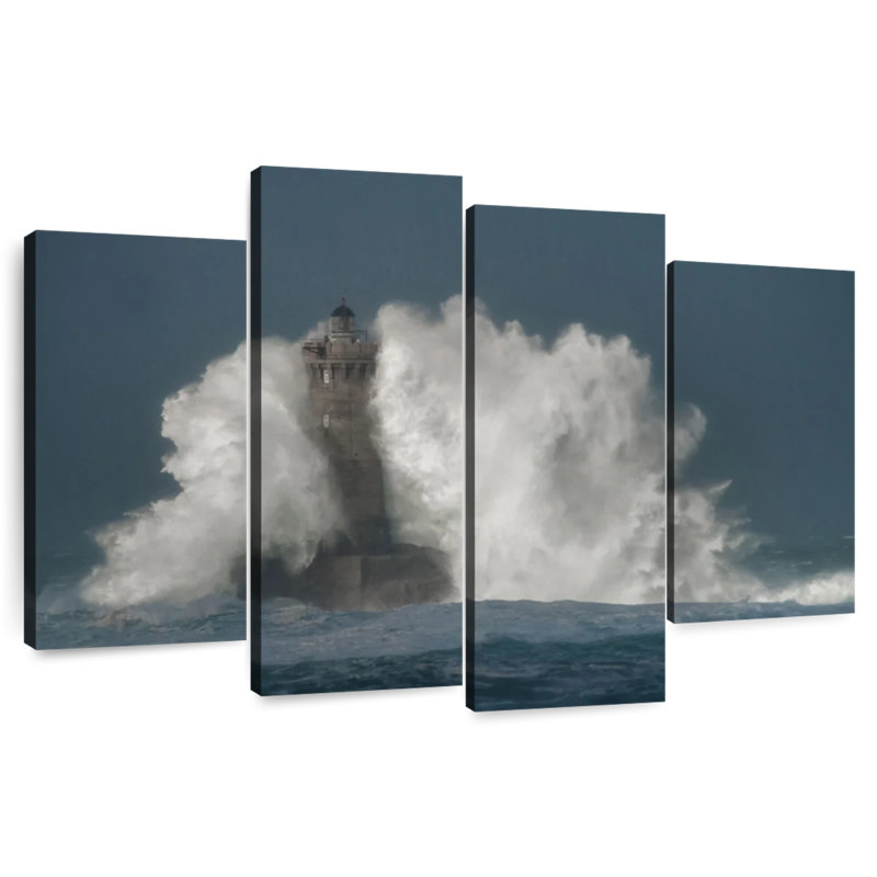 Bretagne lighthouse i Aletra, H 48 po x l 75 po