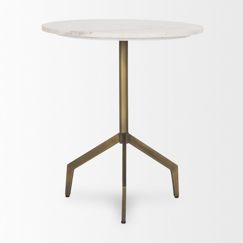 Arpiar Marble Top End Table, Gold