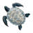 17.25 Inch Wide Sea Turtle Trio Metal Outdoor Wall Decor with Multi Color Weather Resistant Finish for Indoor and Outdoor Home Accent