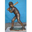 Statue en bronze de garçon avec une batte de baseball Jenson - Taille: L 23 po x l 16 po x H 38 po.