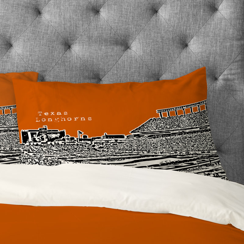 Bird Ave Texas Longhorns Pillowcase, King