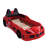Lunnie Twin Car Bed With Lights, Blue-223773890