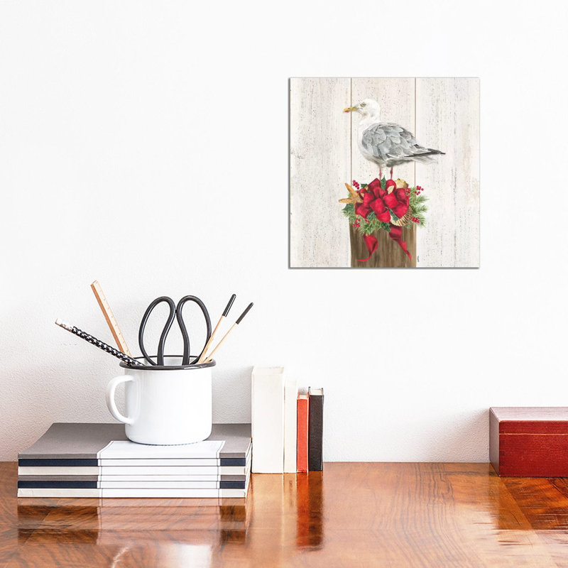 Christmas On The Coast IV by Tara Reed - Wrapped Canvas Painting, 93.98 cm H x 93.98 cm W x 1.91 cm D