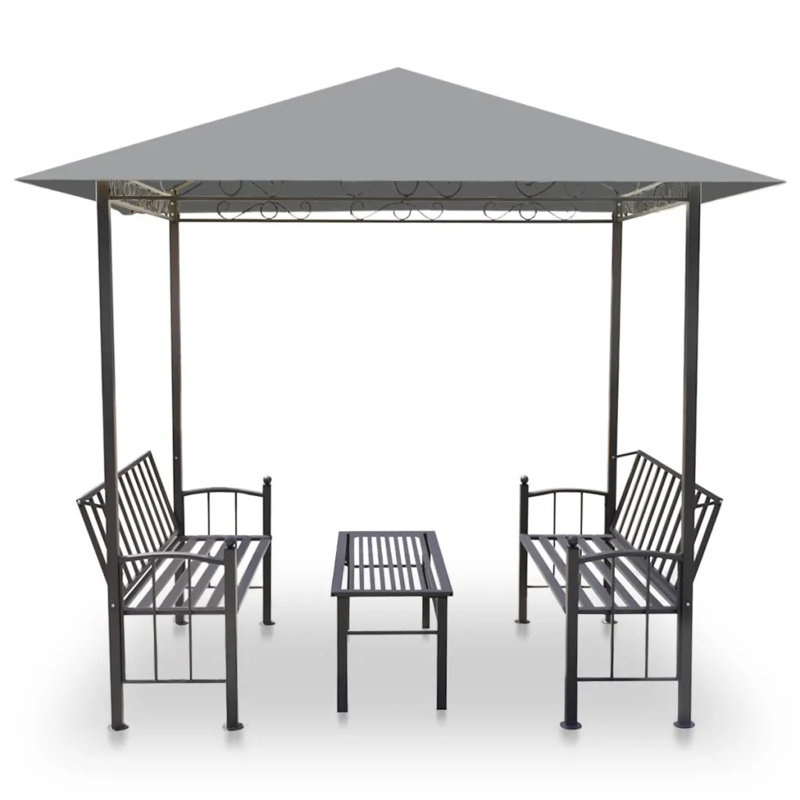 Pavilion 4 Seater Dining Set, Grey