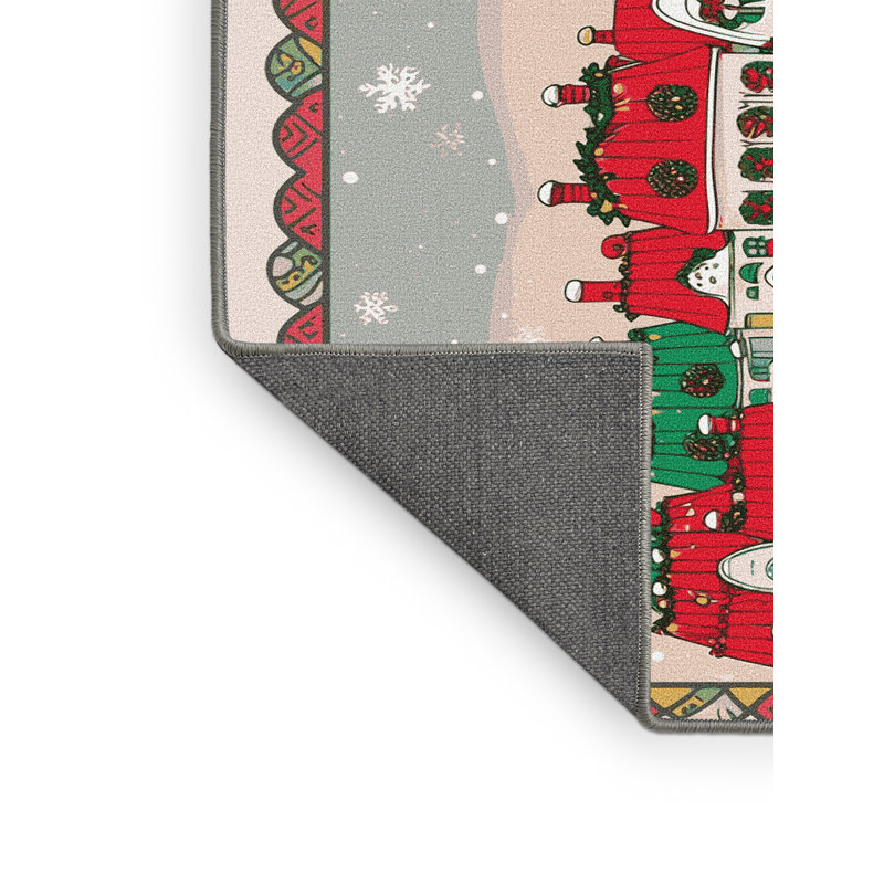 Tapis vacances de Noël The Holiday Aisle®, Rectangle 6 pi x 9 pi