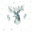 Décalcomanie murale cerf winter
