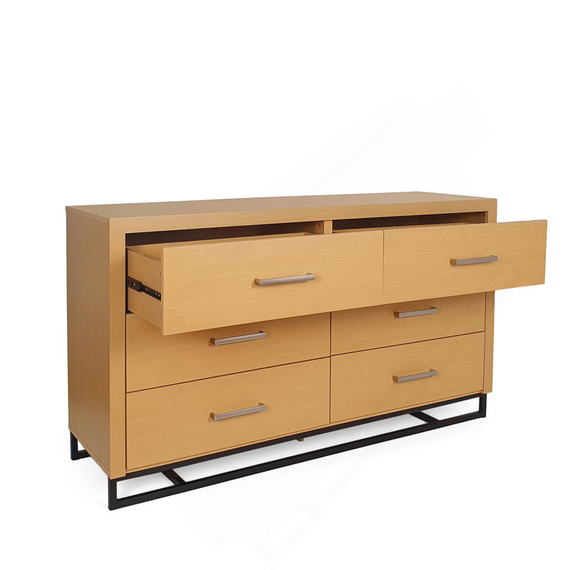 Commode 6 tiroirs, Érable
