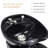 Dexi 24.8" Wide Faux Leather Backwash Shampoo Chair, Ceramic Shampoo Bowl Sink Chair-1033661669