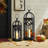 27.25''H Farmhouse Church Window Wood/Metal Tabletop Lanterns-438284935