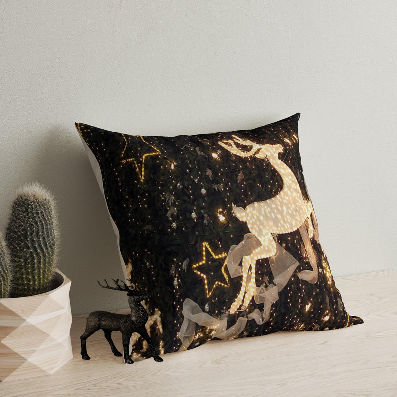 Premium Washable Cushion, 17.0 x 17.0 Inches, 50% Cotton / 50% Polyester, Silicone Filling, Concealed Zip | Soft, Comfortable & Ironable | Perfect for Home Decor, Living Room & Bedroom Accents