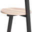 Table de bout ronde avec structure en métal, table de chevet d'appoint avec tablettes à 3 niveaux-1080242617-1080242616
