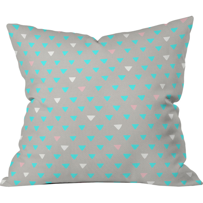Coussin extérieur à confetti géométrique party, 18 po x 18 po