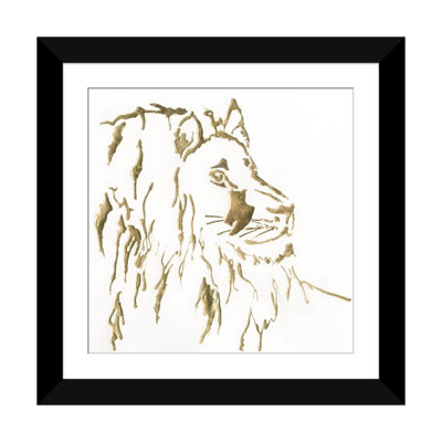 « gilded lion », impression sur toile