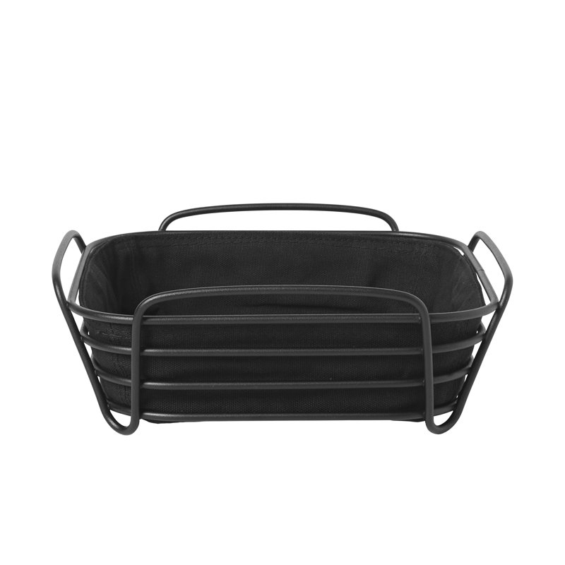Delara 8 oz Bread Basket, Black
